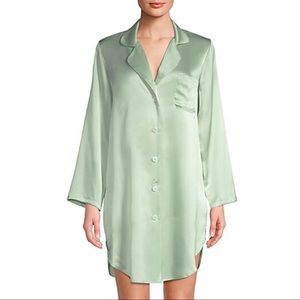 Morgan lane Curved Hem Silk Nightshirt